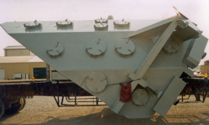 One of many Spray-Cooled™ Basic Oxygen Furnace Hoods ready for shipment