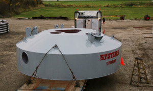 One of several Spray-Cooled™ ladle metallurgical furnace roofs being prepared for shipment